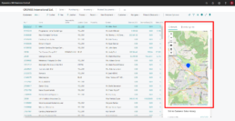 Screenshot Maps Integration Dynamics 365 Business Central - Karte Anschrift Debitoren